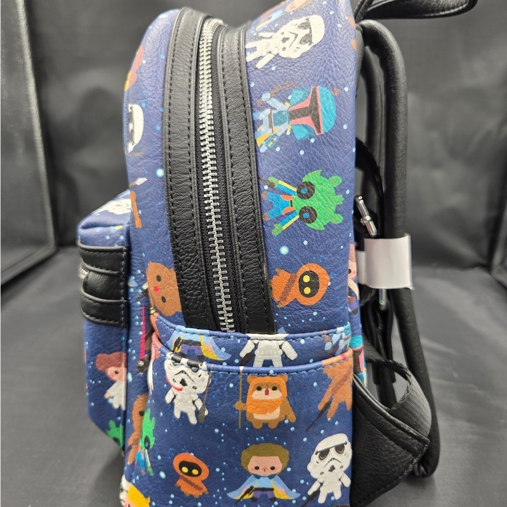 Loungefly Starwars Chibi Print Backpack - Picture 6 of 7